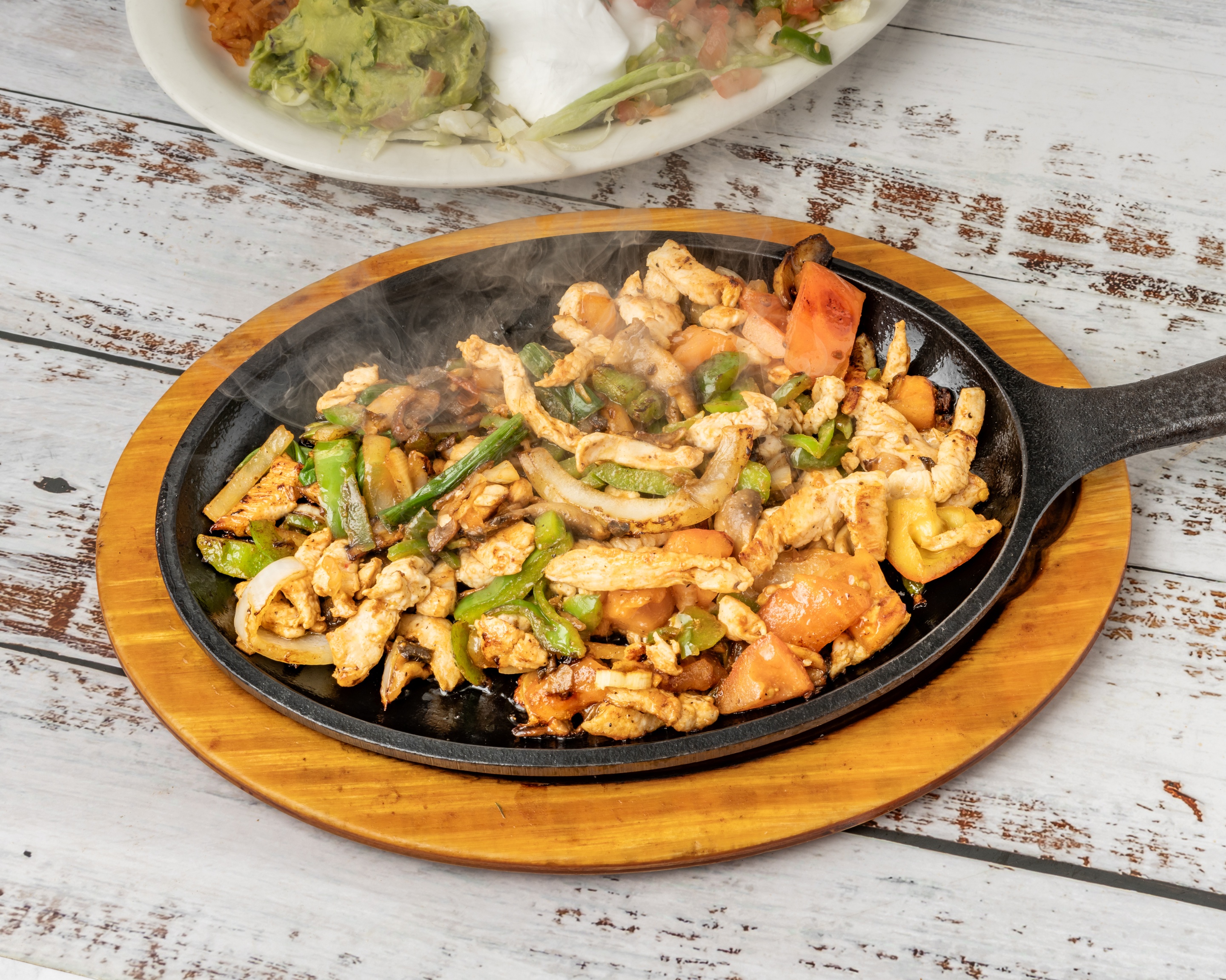 Chicken Fajitas with peppers and onions