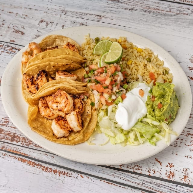 Fish or Shrimp Tacos.