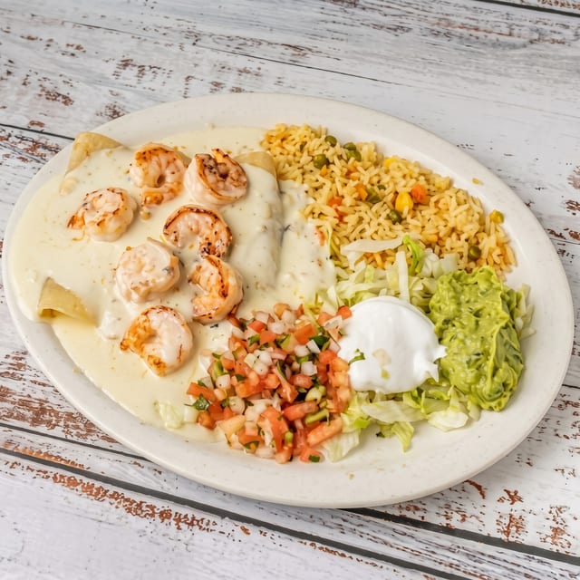 Shrimp Enchiladas.